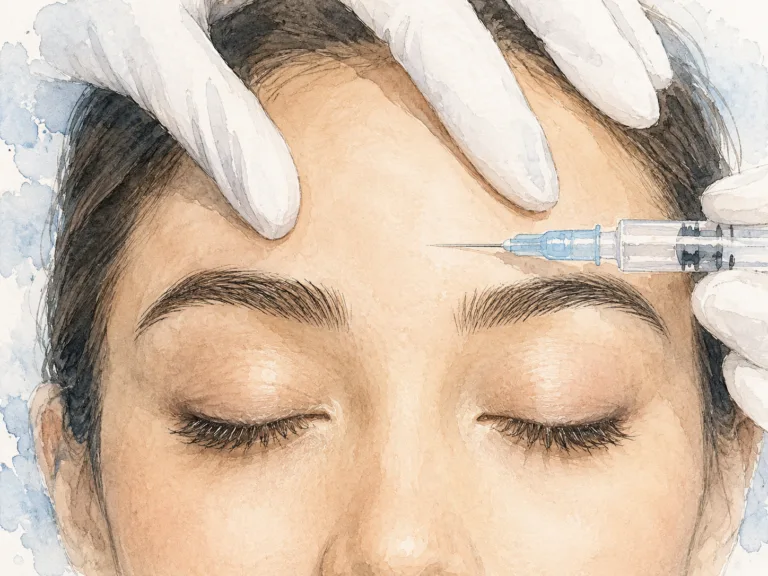 woman getting a botox injection